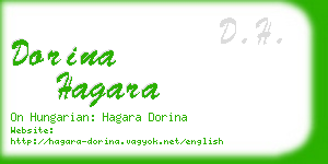 dorina hagara business card